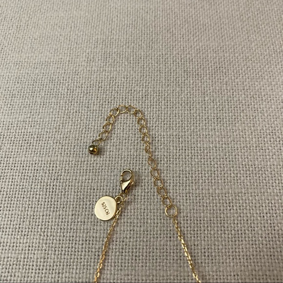 Rae Dunn WISH Classic Pendant Necklace Yellow Gold 925 Silver Gift Box - Picture 7 of 9